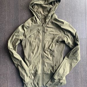 Green reversible lululemon jacket size 6